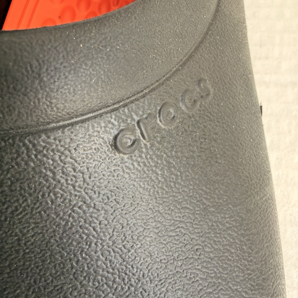 Crocs Mens 12 On The Clock LiteRide Workwear Slip Resistant Clogs Black Shoes - Picture 5 of 16